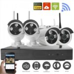 Kit Vidéo Surveillance Sans Fil 4 Caméras + Enregistreur