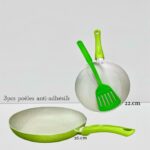 Lot de 2 poêles en céramique avec spatule  Carol-KGV