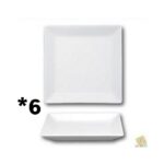 Lot de 6 assiettes en porcelaine