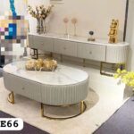 Meubles de maison de luxe MDF Haut TV moderne Cabinet pour la salle de séjour