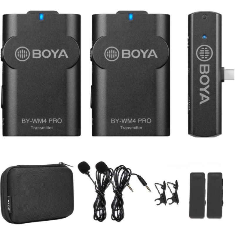 microphone-sans-fil-boya-by-bm6040.jpg Microphone sans fil BOYA BY-BM6040 – Image 1