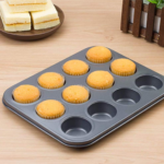 Moule à muffins, avec 12 moules avec revêtement antiadhésif, 36 * 27 * 3 cm SFV