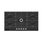 PLAQUE DE CUISSON ASTECH PL91CZ-90NO-MA 5 FEUX GAZ