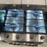 PLAQUE ENCASTRABLE ELACTRON 4FEUX A GAZ 60/60 INOX