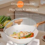 Poêle anti adhésif   avec couvert en verre-tsv