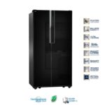 REFRIGERATEUR WALTON SIDE BY SIDE 2 PORTES 563 LITRES NOIR WNI-5F3-GDEL-DD