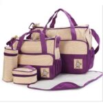 Sac à Langer 4 Pièces (2 Sacs+Trousse Biberon+Trousse accessoire