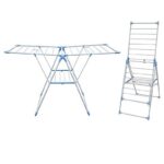 Sèche - Linge Fil Cintre - Cintre Crochet Métallique - BLEU