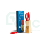 Set de 5 Couteaux CAC avec support en bois