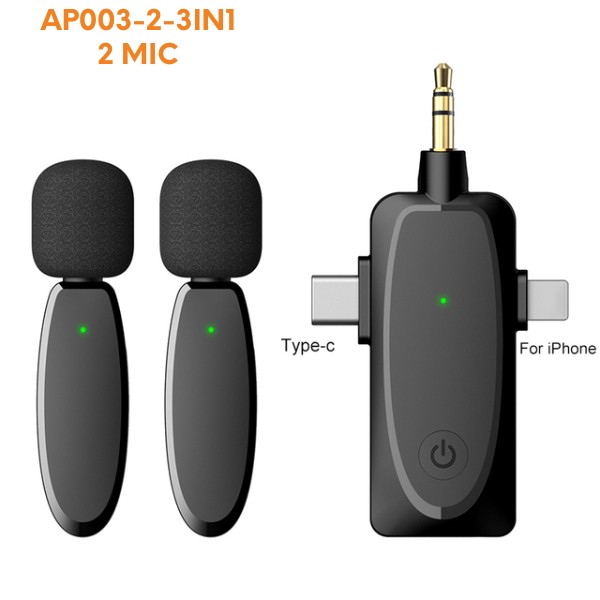 wireless-microphone-micro-cravate-sans-fil-ap003-2-3in1.jpg WIRELESS MICROPHONE / MICRO CRAVATE SANS FIL AP003-2-3IN1 – Image 1