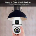 Caméra Ampoule WiFi Double Objectif 2MP FS-380L2 – Image 3