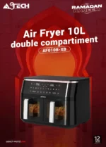 AIR FRYER ASTECH AF010B-XB 10L DOUBLE COMPARTIMENT – Image 3