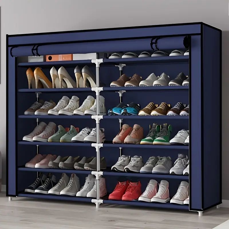 WhatsApp Image 2026-03-26 at 09.05.30 Étagère à chaussures en métal avec housse anti poussière – Image 1