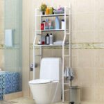 Étagère de rangement 3 niveaux pour toilettes, organiseur de salle de bain multifonctionnel