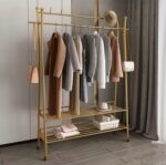 Porte-manteau sur pied, cintre nordique, porte-vêtements sur pied pour chambre à coucher-SBN