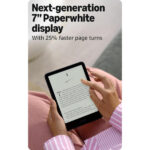 Tablette Amazon Kindle Paperwhite Gen 12 (2024) Wi-Fi, Bluetooth Écran 7 pouces 16 Go – Image 4