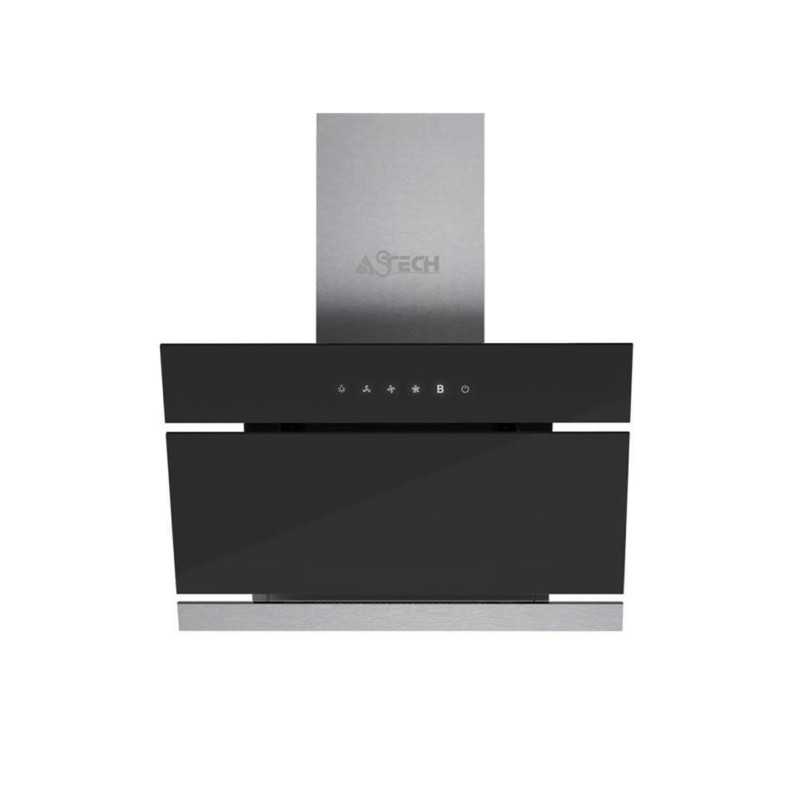 hotte-aspirante-inclinee-astech-ho60s-22nog-ma-60-cm-verre-noir-440-mh HOTTE DE CUISINE ASTECH HO60S-22NOG-MA BLACK – Image 1