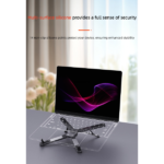 Support ordinateur portable / tablette multifonction aluminium/acier – Image 3