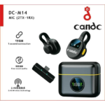Micro Cravate sans fil professionnel CANDC DC-M14 2.4G - Double micro (2TX+1RX)