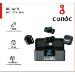 Micro Cravate sans fil professionnel CANDC DC-M15 2.4G - Double micro (2TX+1RX)