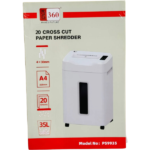 Broyeur  GIGA 360 PS9935 / Destructeur de documents 20 feuilles - Coupe croisée 4×30mm - Bac 35L - Format A4 – Image 2